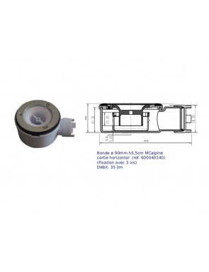 Receveur douche, extra plat 25 mm, résine minéral - SLIM