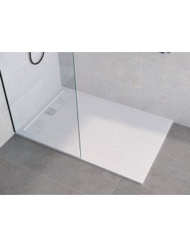 Receveur douche caniveau, en résine minéral - CANIVEAU