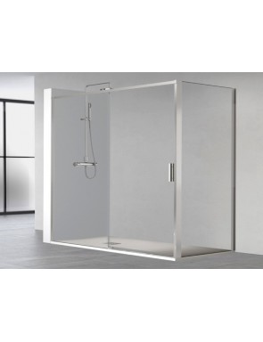 Porte douche coulissante, retour  fixe latéral 70, 80 ou 90 cm - SALAMA 216