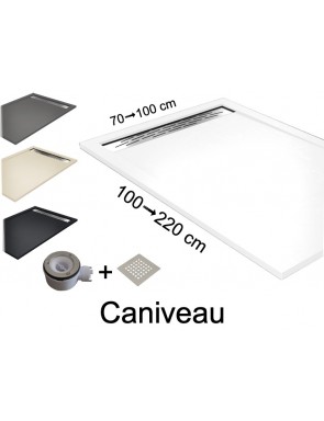 Receveur de douche, sur mesure - Caniveau
