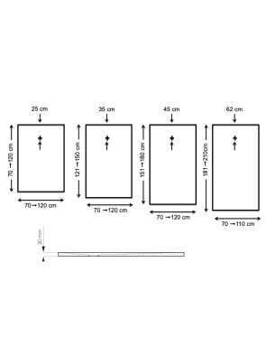 Receveur de douche - CENTURIA STONE INOX BLANC