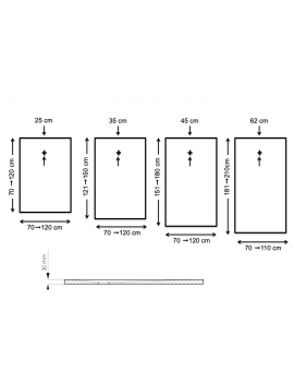 Receveur de douche - CENTURIA STONE INOX BLANC