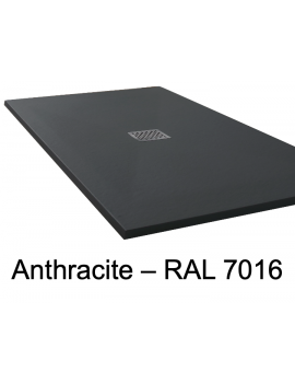 Receveur de douche, bonde centrale - PIZARRA CENTRAL