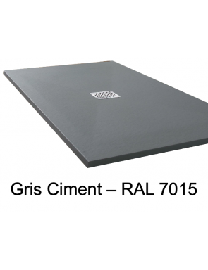 Receveur de douche, bonde centrale - PIZARRA CENTRAL