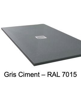 Receveur de douche, bonde centrale - PIZARRA CENTRAL