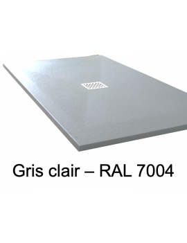 Receveur de douche, bonde centrale - PIZARRA CENTRAL