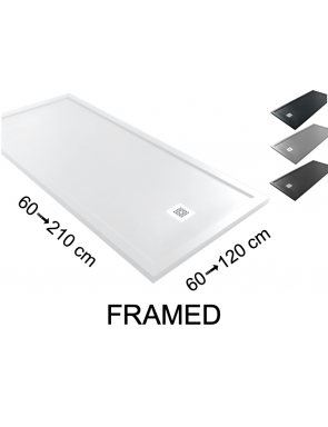 Receveur douche, avec bordures FRAMED