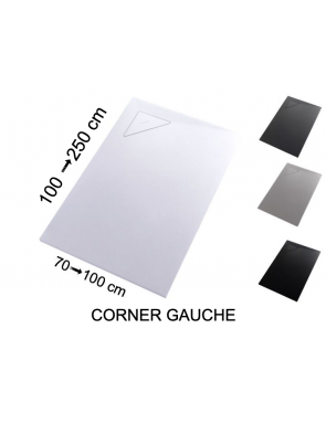 Receveur de douche, bonde en angle CORNER GAUCHE