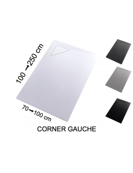 Receveur de douche, bonde en angle CORNER GAUCHE