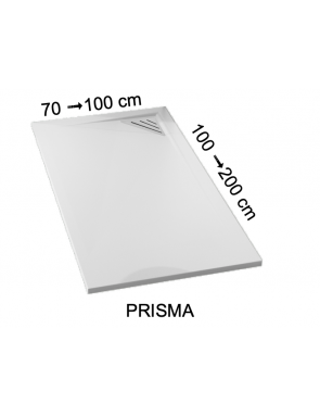 Receveur de douche, bonde en angle droit PRISMA