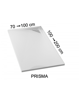Receveur de douche, bonde en angle droit PRISMA