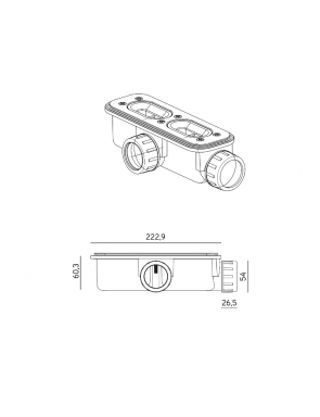 Receveur douche recoupable WALL