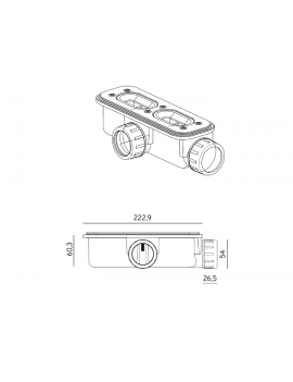 Receveur douche recoupable WALL