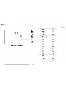 Receveur de douche recoupable STONE