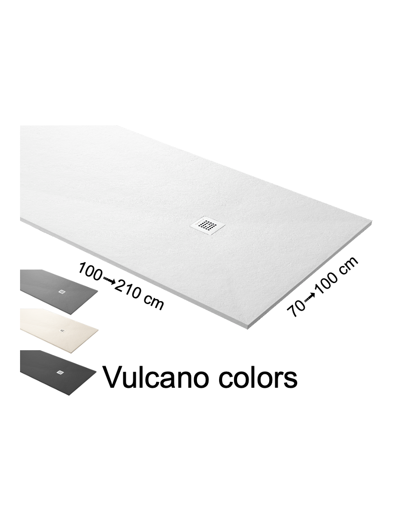 Receveur de douche sur mesure VULCANO COLORS