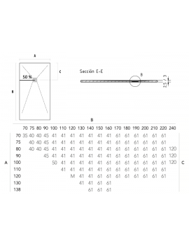 Receveur de douche, grand format SLIM XL