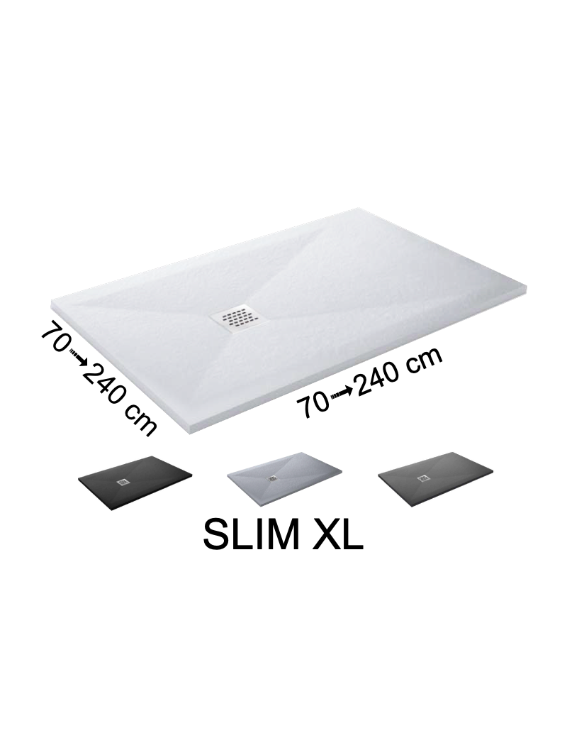 Receveur de douche, grand format SLIM XL