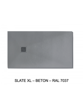 Receveur de douche, grande taille SLATE XL