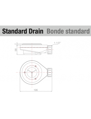 Receveur de douche, grande taille CANIVEAU XL