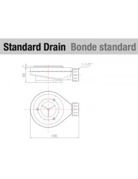 Receveur de douche, grande taille CANIVEAU XL