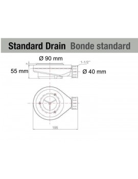 Receveur de douche double, extra plat - BIZONA