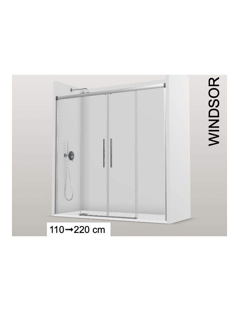Double portes douche coulissantes - WINDSOR