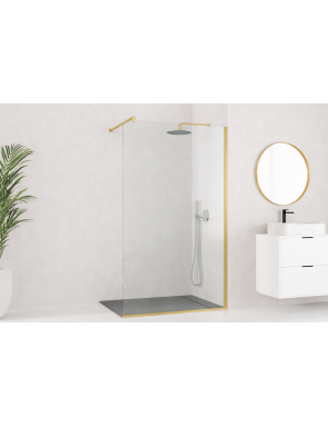 Paroi de douche fixe de 80 à 120 cm, hauteur 195 cm - FADO