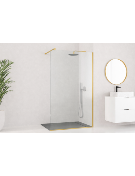 Paroi de douche fixe de 80 à 120 cm, hauteur 195 cm - FADO