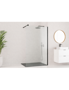 Paroi de douche fixe de 80 à 120 cm, hauteur 195 cm - FADO