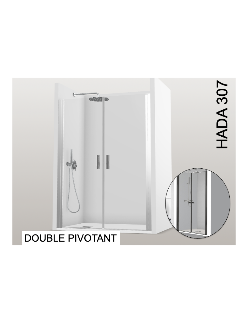 paroi de douche double battant - HADA 307