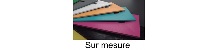 Receveur de douche sur mesure, extra plat, en résine