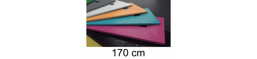 Receveur de douche 170 cm, sur mesure, extra plat, en résine