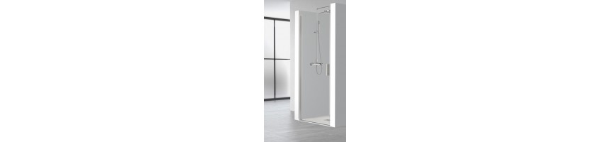 Porte de douche battante pour salle de bain